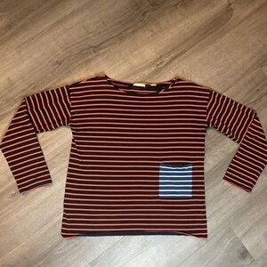 Chinti and Parker London Boxy Fit Striped Long Sleeve